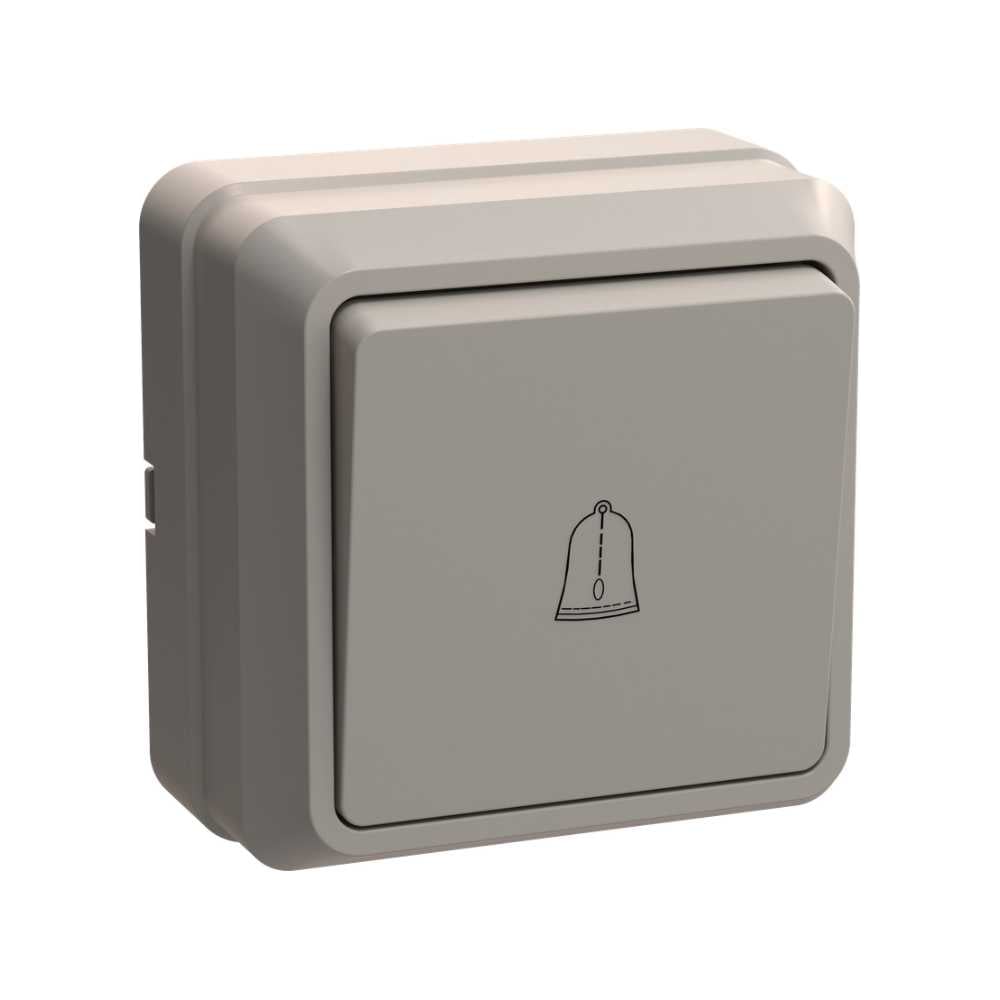 Изображение товара Кнопочный выключатель IEK ОКТАВА 10А кремовый EVO13-K33-10-DC