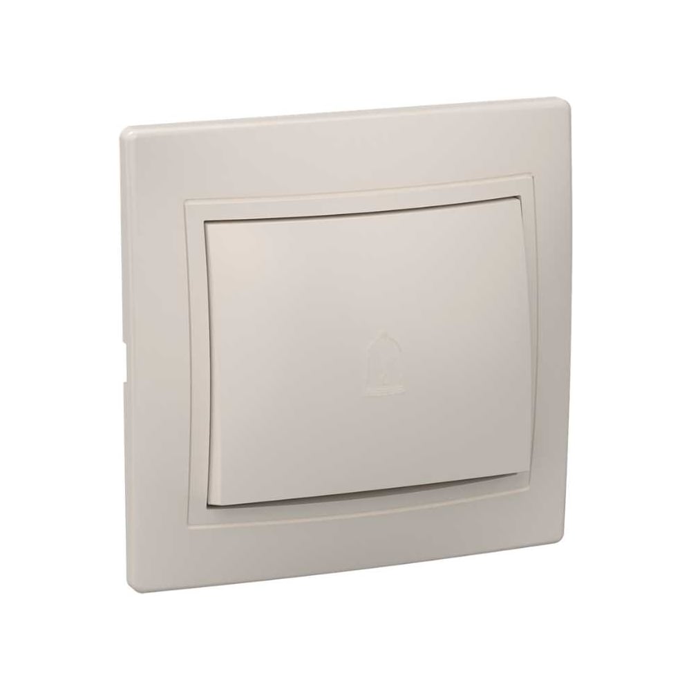 Изображение товара Проходной одноклавишный выключатель IEK КВАРТА 10А кремовый EVK12-K33-10-DM