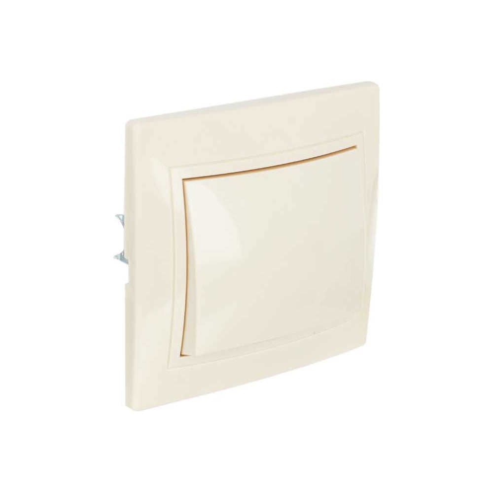 Изображение товара Кремовый одноклавишный выключатель IEK КВАРТА