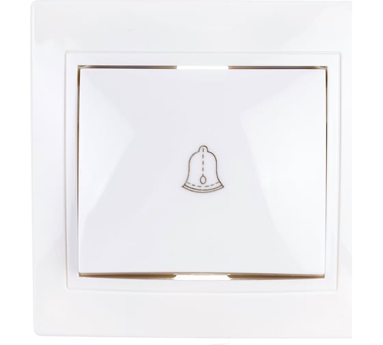 Изображение товара Выключатель GENERICA КВАРТА 1кл кноп. 10А белый EVK13-K01-10-DM