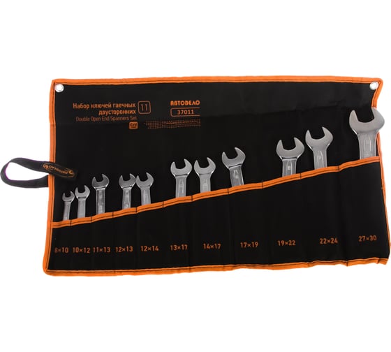 Изображение товара Набор рожковых ключей Professional 11шт сумка АвтоDело 37011 10863