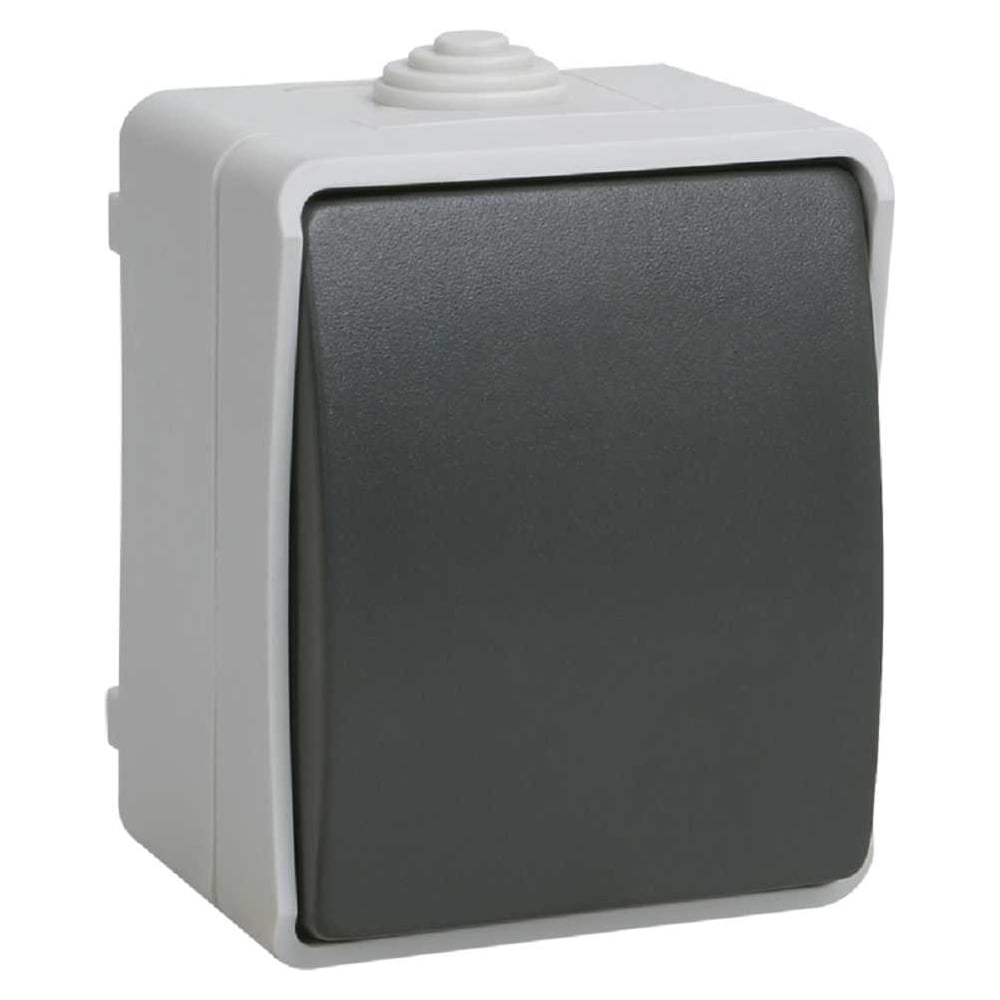 1-кнопочный выключатель IEK ФОРС наружный монтаж IP54 EVS13-K03-10-54-DC