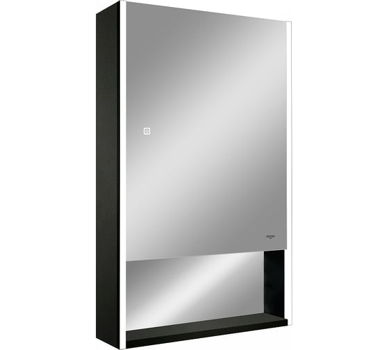Изображение товара Зеркало - шкаф Reflection Box black led 500x800 RF2419BL