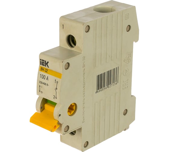 Изображение товара Рубильник IEK ВН-32 1Р 100А ИЭК MNV10-1-100