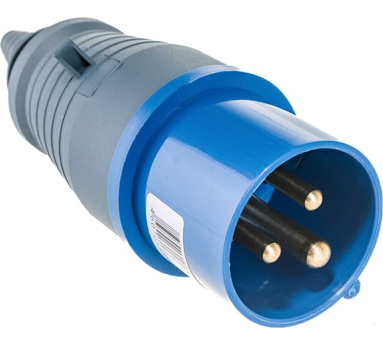 Изображение товара Электрическая кабельная вилка IEK 16А 2P+E 16А 220В IP44 013 ИЭК PSR01-016-3