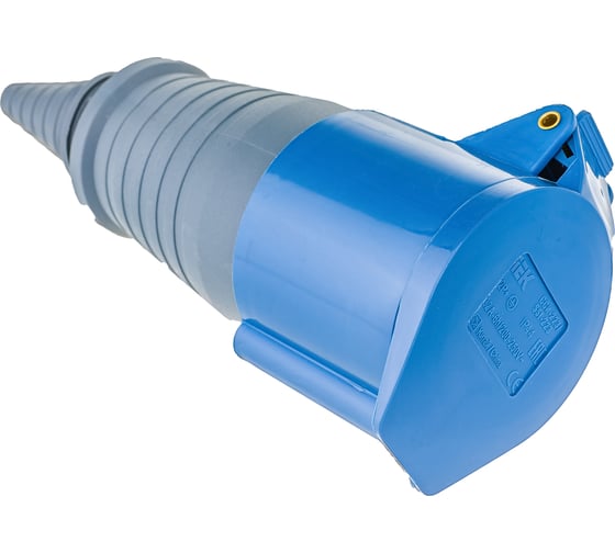 Изображение товара Кабельная розетка IEK 32A 2P+Е 220В IP44 223 ИЭК PSR21-032-3