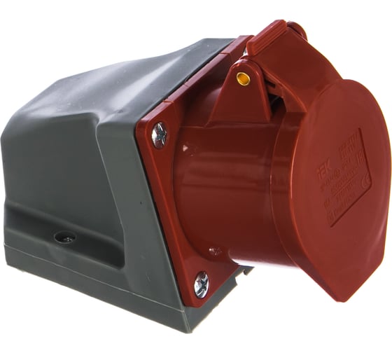 Изображение товара Розетка наружной установки IEK 16А 3P+Е+N 380В IP44 115 ИЭК PSR12-016-5