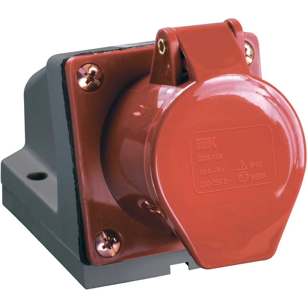 Изображение товара IEK PSR12-032-4 Розетка наружной установки 32А 3P+Е 380В IP44