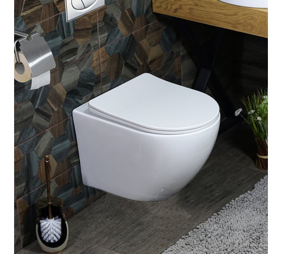 Изображение товара Подвесной унитаз MELANA безободковый mln-b2342 B2342-805