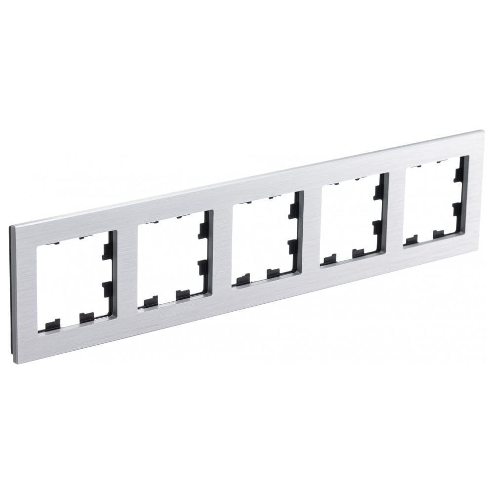 Изображение товара Рамка для распределительных устройств Systeme Electric Atlasdesign nature серебро 5 постов