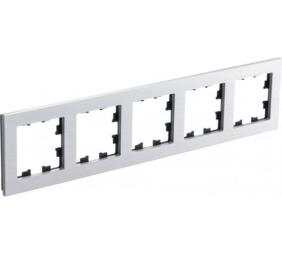 Изображение товара 5-ая рамка Systeme Electric Atlasdesign nature металл серебро ATN312105