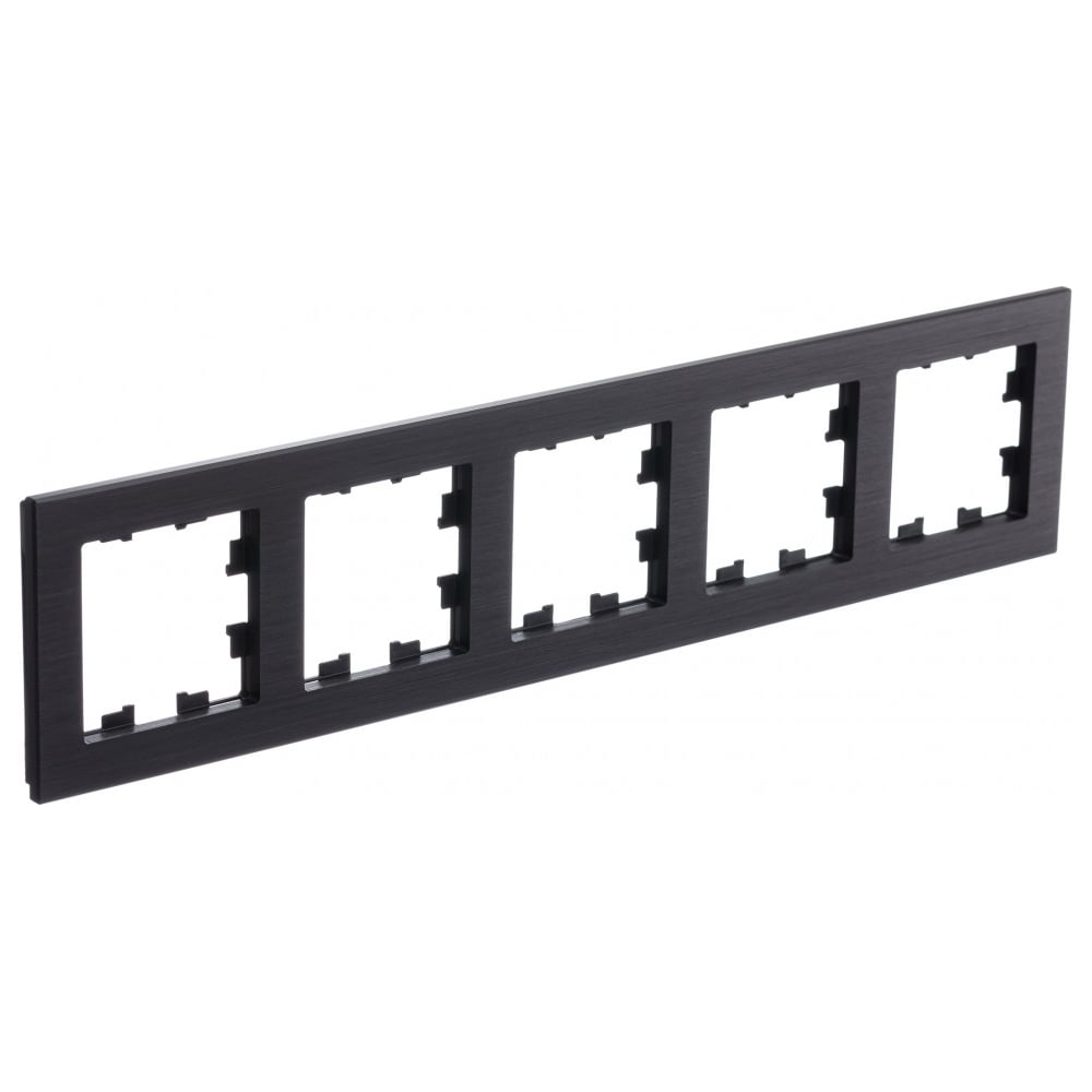 Изображение товара 5-я металлическая рамка AtlasDesign Nature для электросистем, оникс