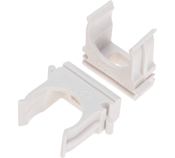 Изображение товара Крепёж-клипса REXANT для труб ø20 мм, белая, 100 шт. в упаковке 28-0120-6