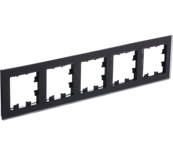 Изображение товара 5-ая рамка Systeme Electric Atlasdesign nature матовое стекло черный ATN331005