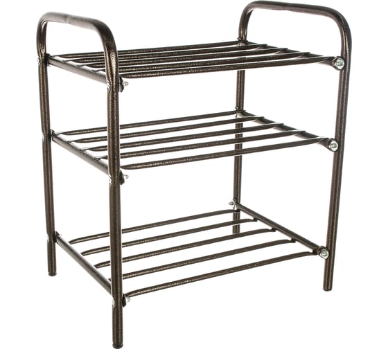 Изображение товара Этажерка Nika КОМФОРТ1 узк. 3 полки медная ЭТК1