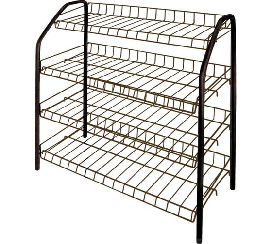 Изображение товара Этажерка для обуви Nika 1, 4 полки медная ЭТ1