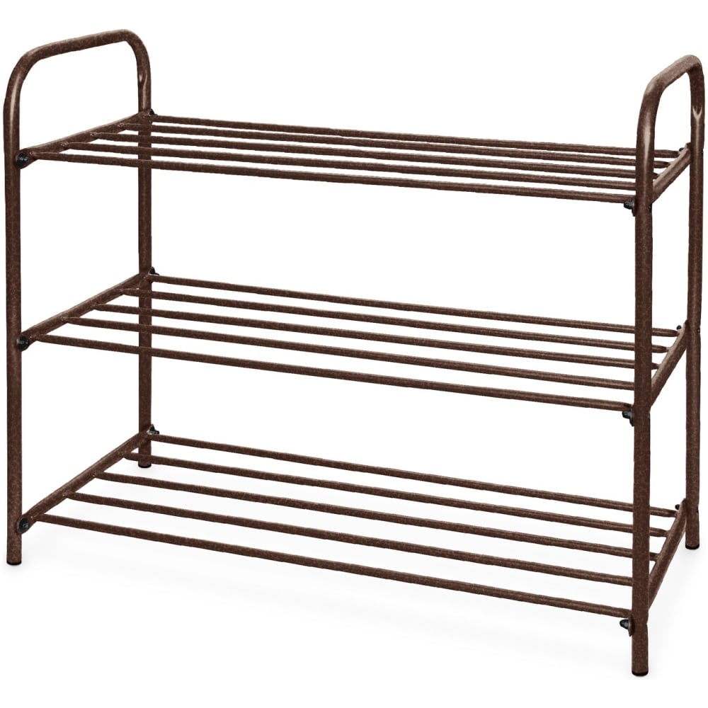 Изображение товара Этажерка металлическая Nika Комфорт 3 полки медная антикованная