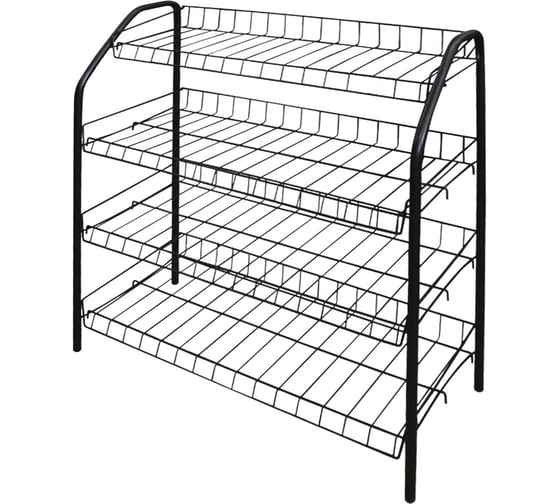 Изображение товара Этажерка для обуви Nika 1 4 полки ЭТ1/Ч ЭТ1/Ч черный