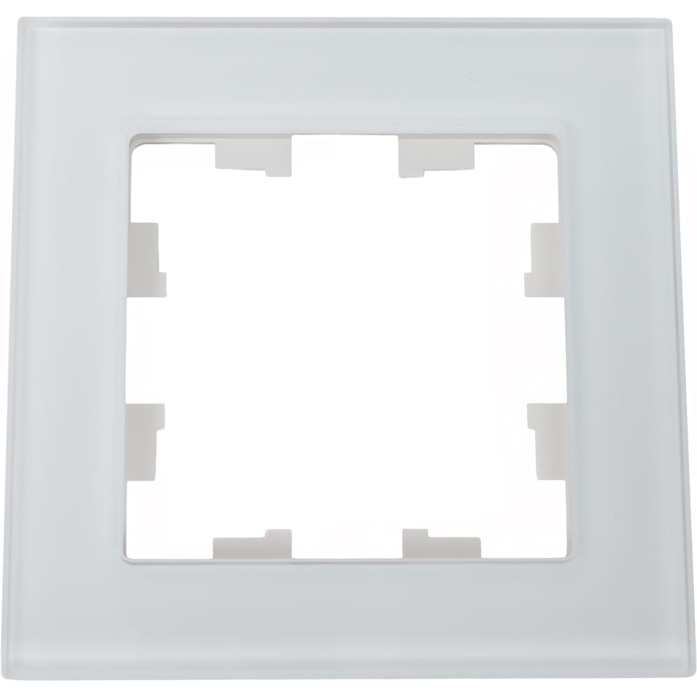 Изображение товара Рамка Systeme Electric AtlasDesign Nature из стекла белая 86x86 мм