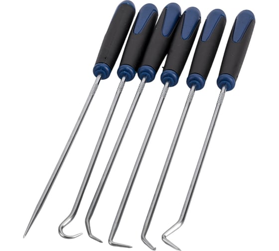 Изображение товара Набор крючков для демонтажа сальников и уплотнителей VERTUL 6 пр. VR50250