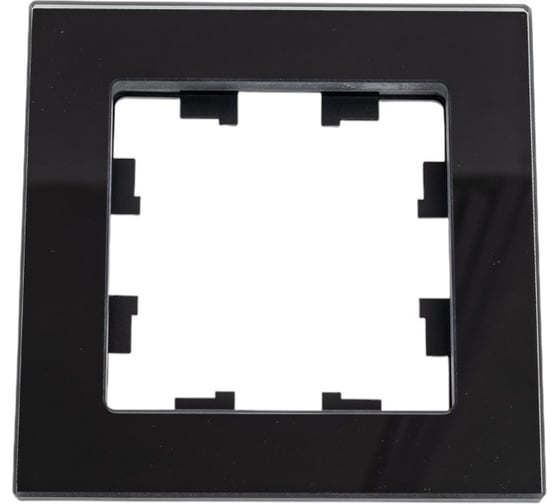 Изображение товара 1-ая рамка Systeme Electric Atlasdesign nature натуральное стекло черный ATN361001