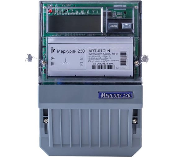 Изображение товара Электросчетчик Инкотекс Меркурий 230 ART-01 СLN 3х230/400В, 5 60 А 230ART01СLN