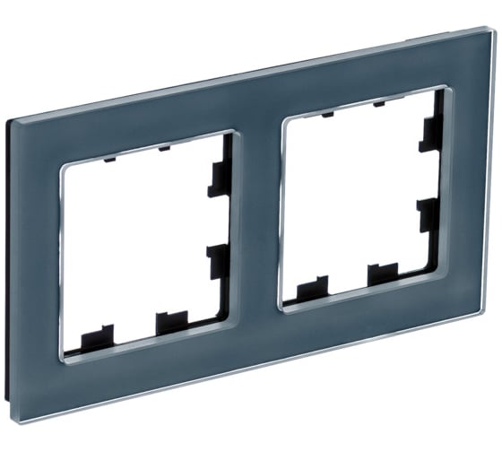 Изображение товара 2-ая рамка Systeme Electric Atlasdesign nature натуральное стекло грифель ATN360702