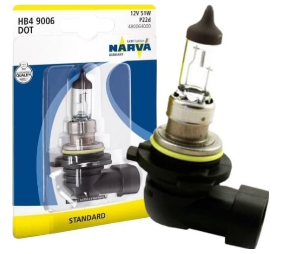 Изображение товара Автолампа NARVA HB4 9006 51 P22d блистер 12V 1 10 480064000