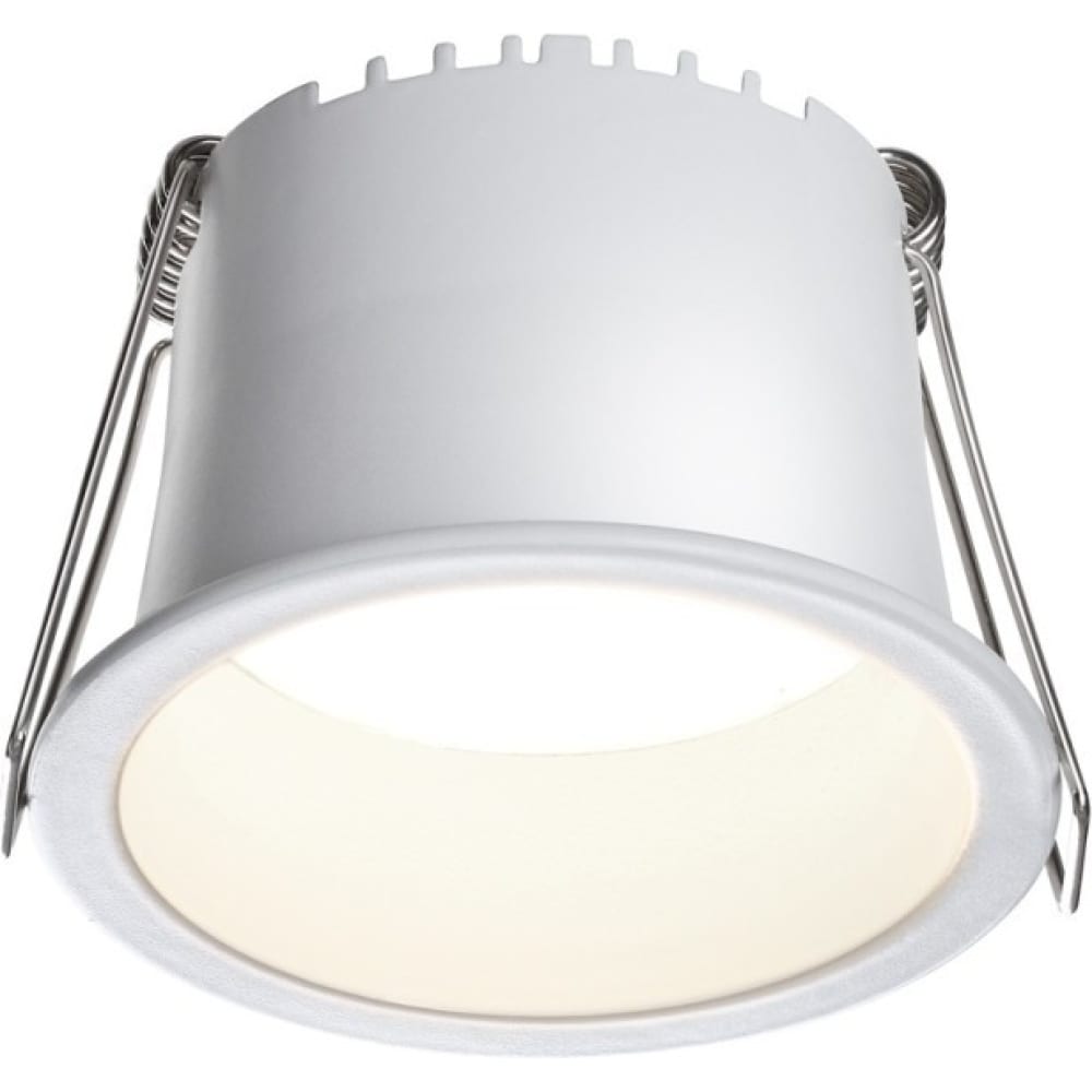 Встраиваемый светодиодный светильник Novotech, цвет теплый белый (менее 3300 к)