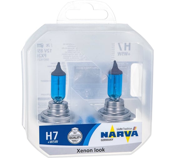 Изображение товара Автолампа NARVA H7 W5W 85 PX26d RANGE POWER WHITE 4500K 2шт H7+2шт W5W 12V 1 10 NEW 980162100