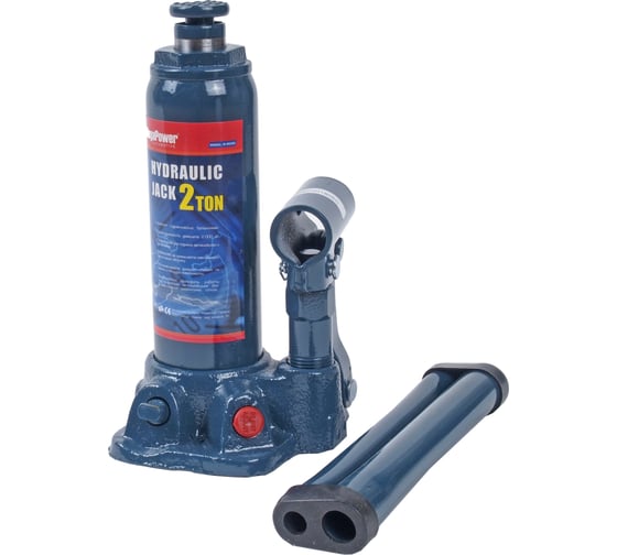 Изображение товара Гидравлический бутылочный домкрат MEGAPOWER 2т, выс.подъема 181-345 мм, с клапаном M-90204