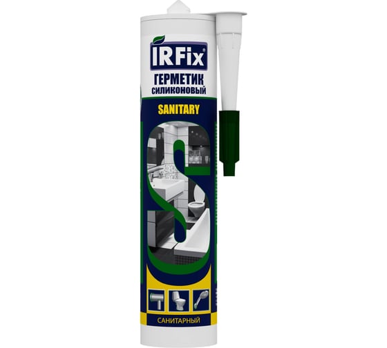 Изображение товара Герметик силиконовый санитарный IRFIX Sanitary бесцветный 310мл 20005
