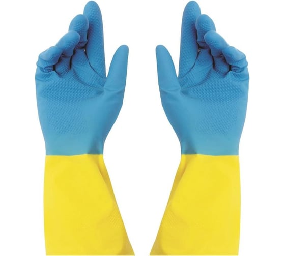 Изображение товара Хозяйственные перчатки ООО Комус bicolor khbic3by р.L 1669908