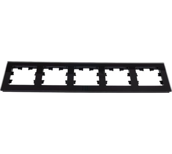 Изображение товара 5-ая рамка Systeme Electric Atlasdesign nature стекло черный ATN321005