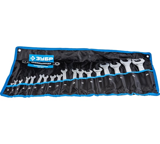 Изображение товара Набор комбинированных гаечных ключей 18 шт 6 - 32 мм Зубр 27087-H18_z01