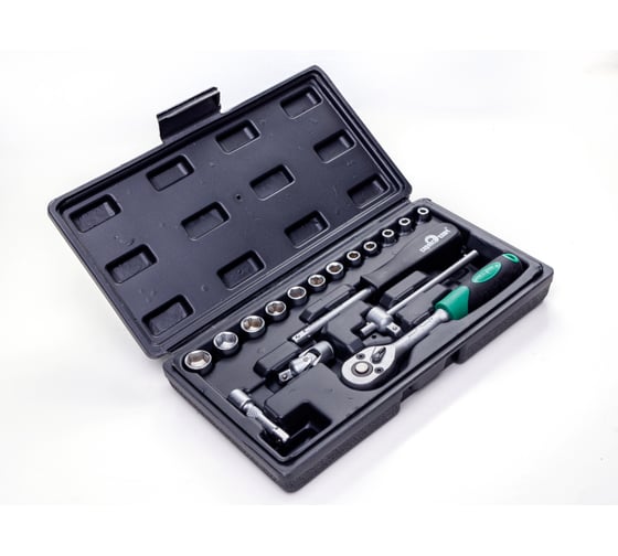 Изображение товара Набор инструментов СЕРВИС КЛЮЧ 17 предметов, головки 1/4, 4-13мм 11017