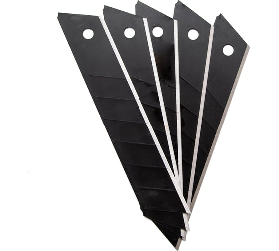 Изображение товара Лезвия для ножей сегментированные,с воронением, 25 мм, 5 шт. RAGE by VIRA 831496