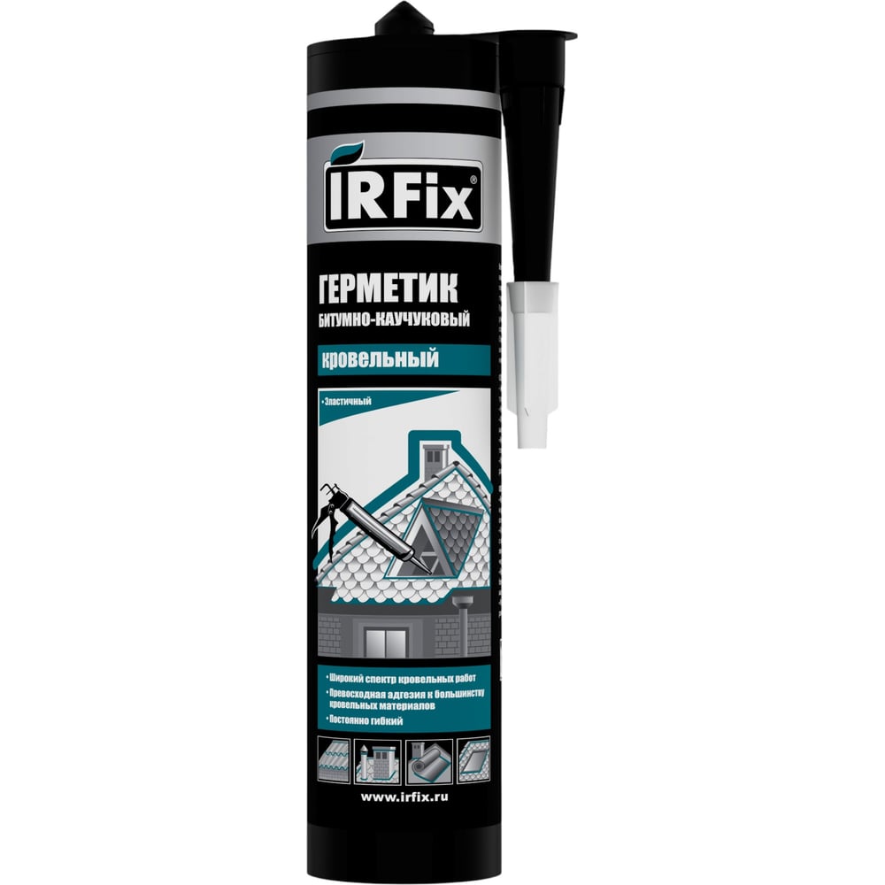 Изображение товара IRFIX битумно-каучуковый кровельный герметик 310 мл