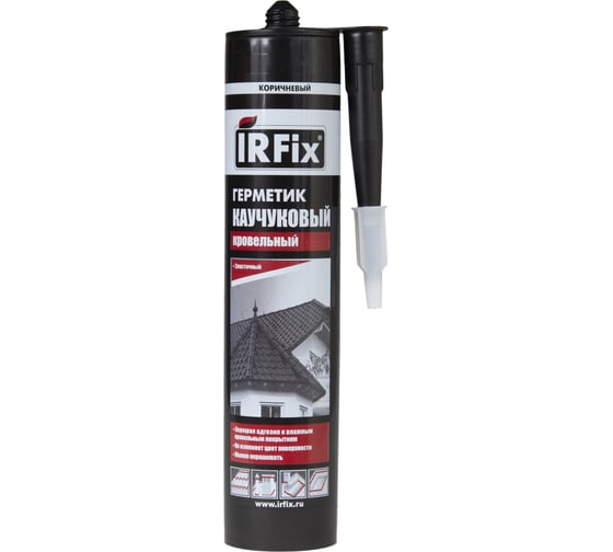Изображение товара Кровельный герметик IRFIX каучуковый коричневый 310 мл 20012