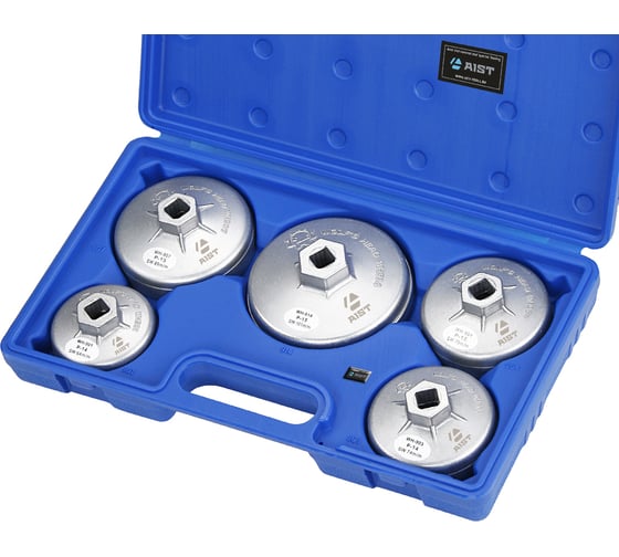 Изображение товара Набор съемников масляных фильтров "чашек" 64-99мм 5 предметов AIST 67250205 00-00018927