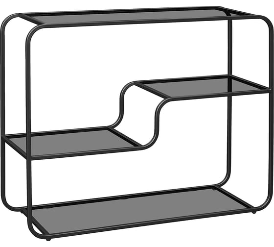 Изображение товара Консоль GreenWeen SIENA, черный каркас, столешница тонированное стекло, 1000x350x810 GW-SIENA-KONS-1000B-TG