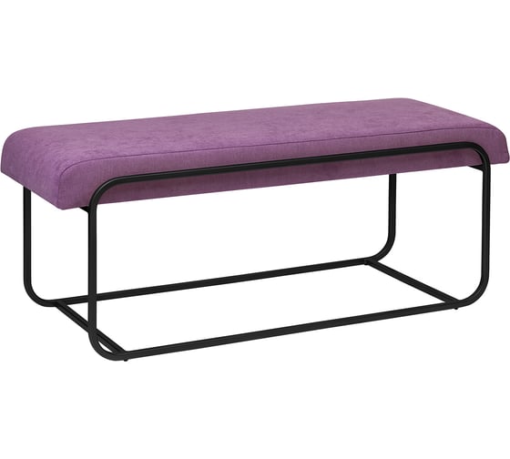 Изображение товара Банкетка GreenWeen SIENA, черный каркас, сидение микрошенилл цвет LAVANDA, 1080x420x440 GW-SIENA-LAVANDA-108B