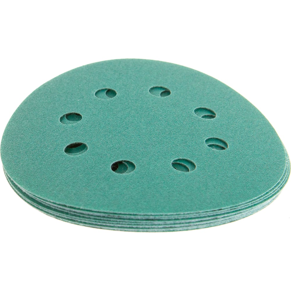 Изображение товара Диск шлифовальный KM10 125 мм P180 8 отверстий Velcro 10 шт