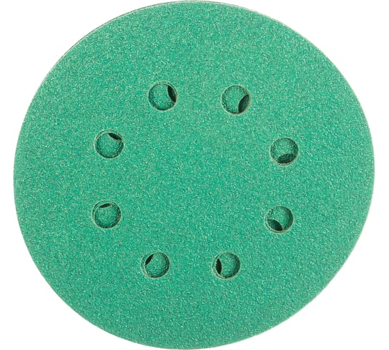 Изображение товара Диск шлифовальный KM10 (10 шт; 125 мм; P80; 8 отверстий; Velcro) БАЗ 960000141928