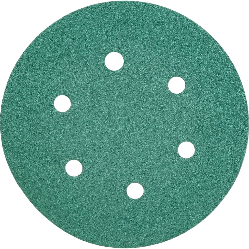 Изображение товара Диск шлифовальный KM10 150 мм P80 6 отверстий Velcro 10 шт