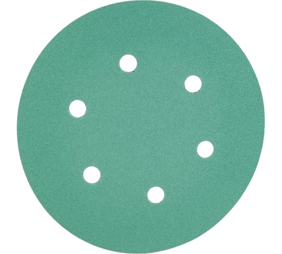 Изображение товара Диск шлифовальный KM10 (10 шт; 150 мм; P150; 6 отверстий; Velcro) БАЗ 960000141993