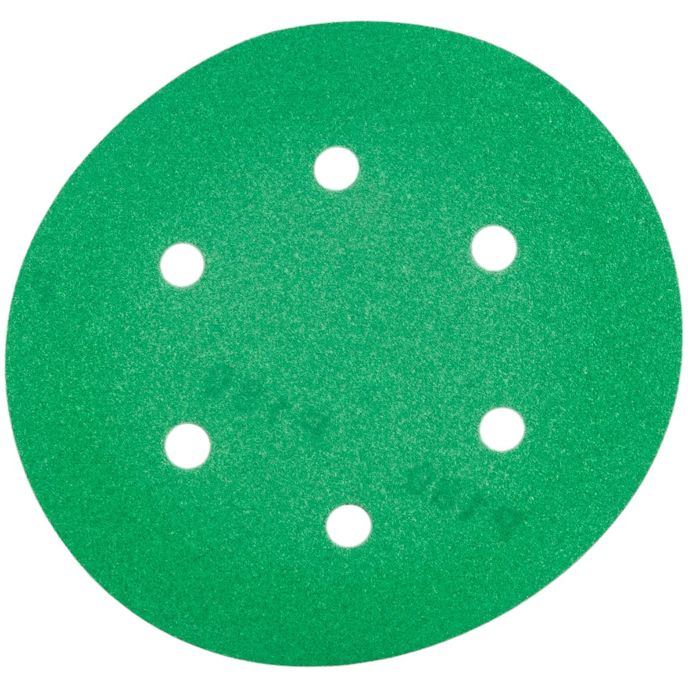 Изображение товара Диск шлифовальный KM10 150 мм, P180, 6 отверстий, Velcro, 10 шт
