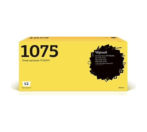 Изображение товара Картридж T2 (TN-1075/TN 1075/TN1075/CS TN1075) для Brother HL-1110R, DCP1510R, MFC1810 (1000 стр.) TC-B1075