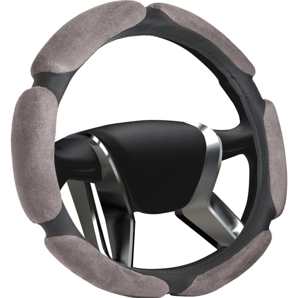 Изображение товара Оплетка на руль AZARD GROUP M (серый, d=38см)