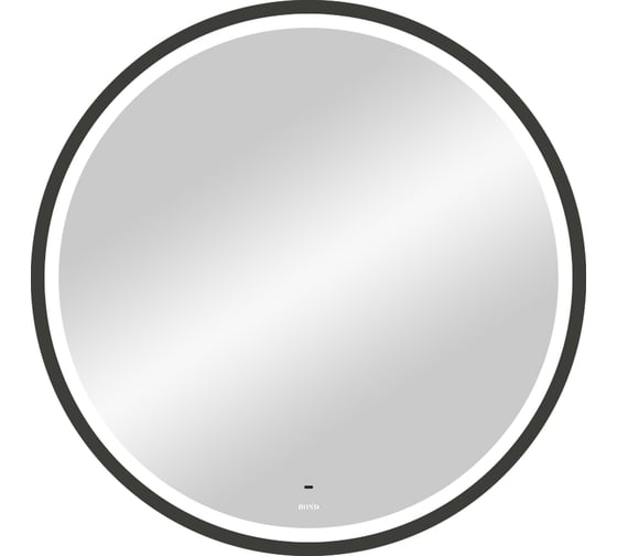 Изображение товара Зеркало BOND Loft круглое 80x80см с LED подсветкой, бесконтактным сенсором и черной рамой M60ZE-8080